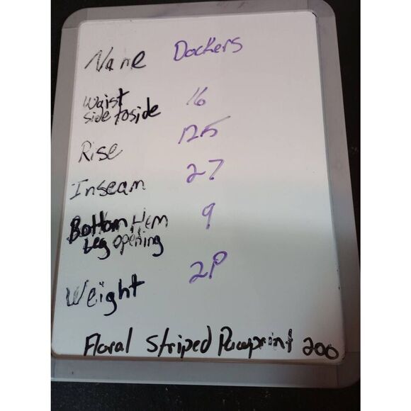 Dockers Pants Men's 32 27 Wrinkle Free Pleated - Picture 7 of 7